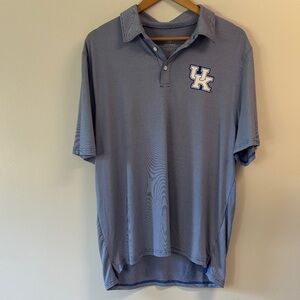 Top of the World Slate Polo with university of Kentucky logo sz L